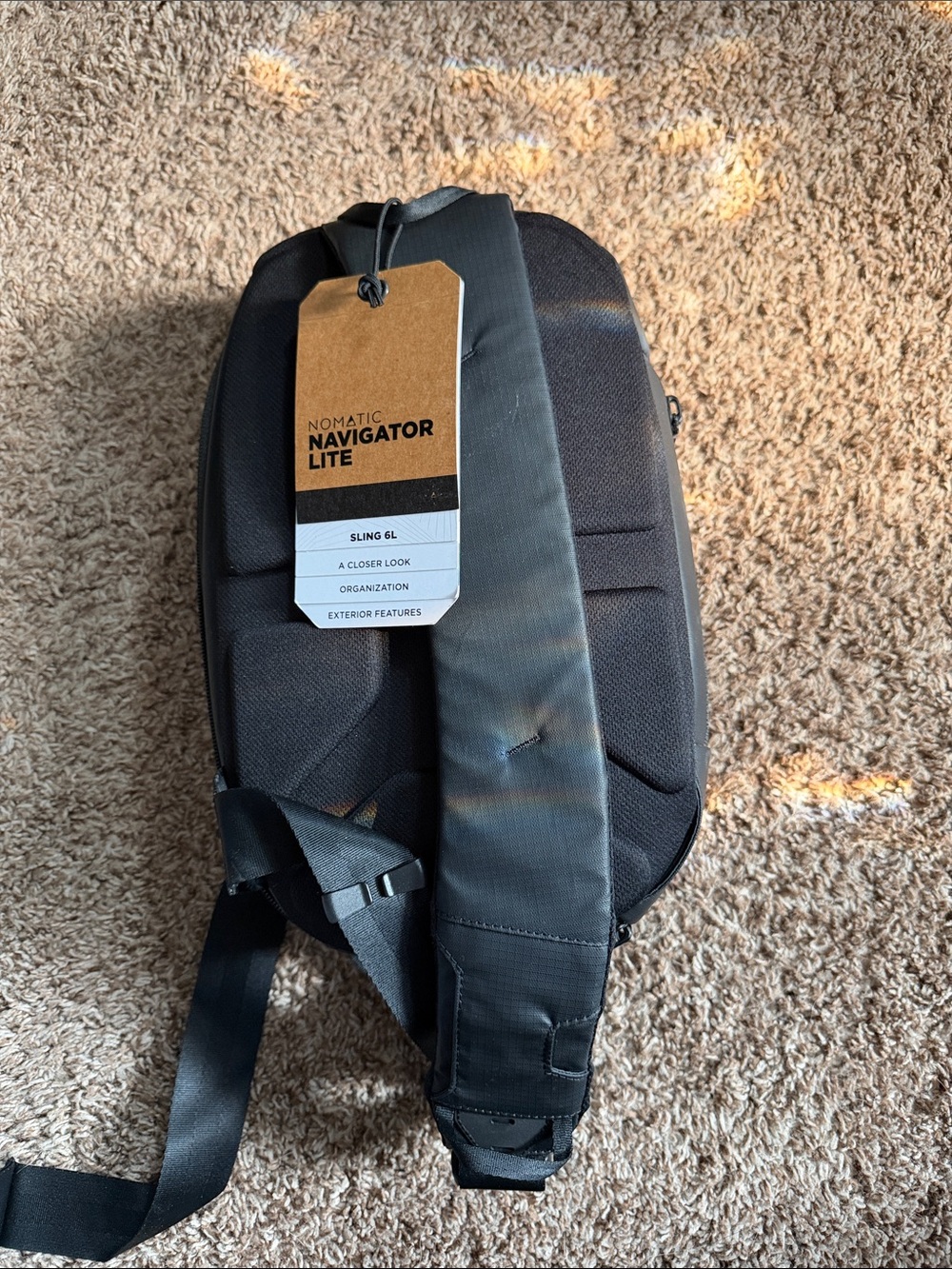 Navigator Lite Black Sling Bag